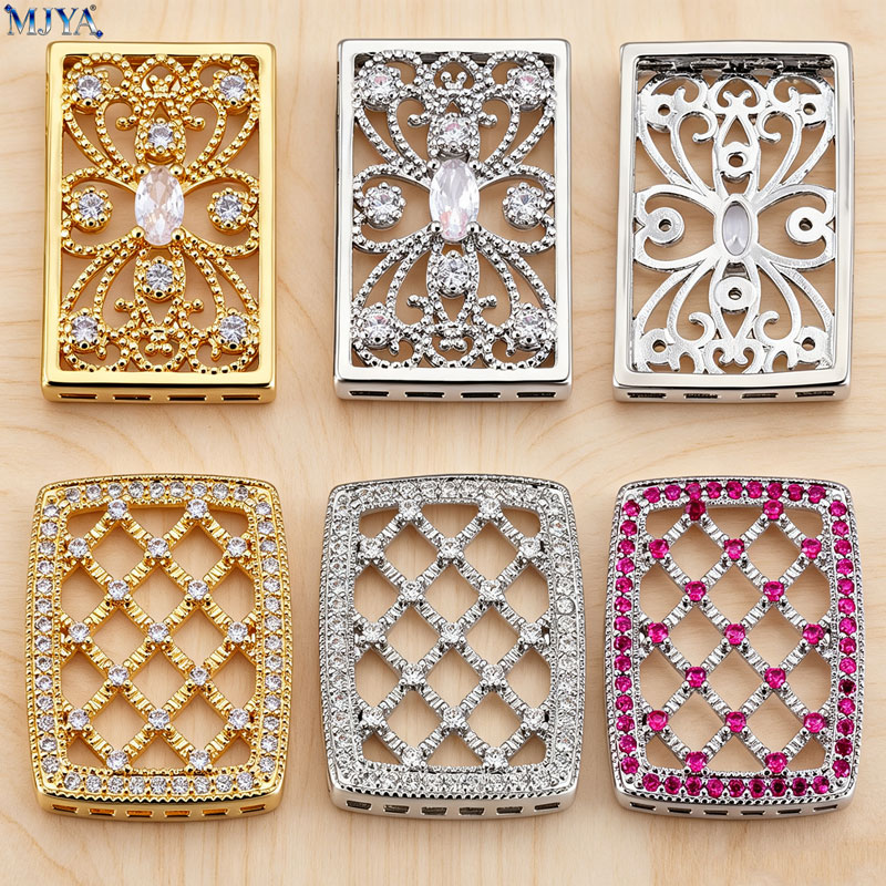 Flower Supply - MJYA Hollow Flower Spacers Zircon Copper