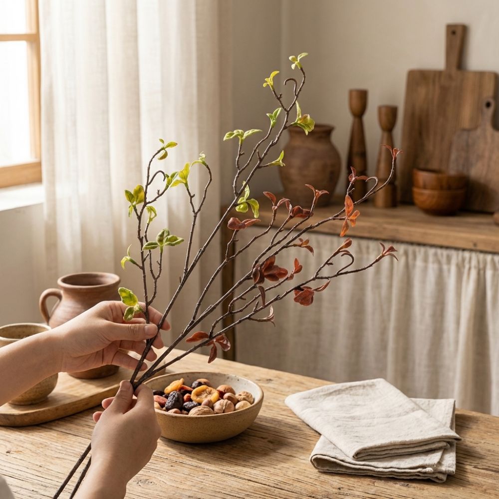 Branch Curly Willow - Real Touch Artificial Willow Deadwood Vase