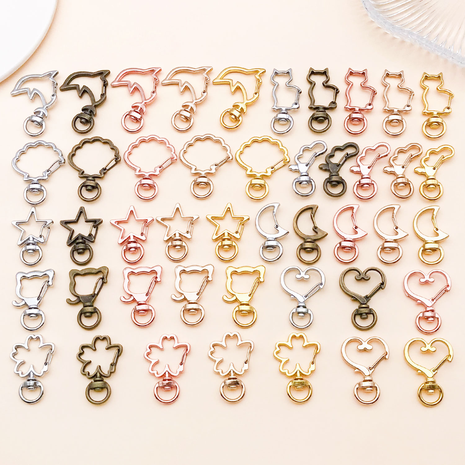 5pcs/lot Heart Star Moon Cat D - Flower Supply review and price
