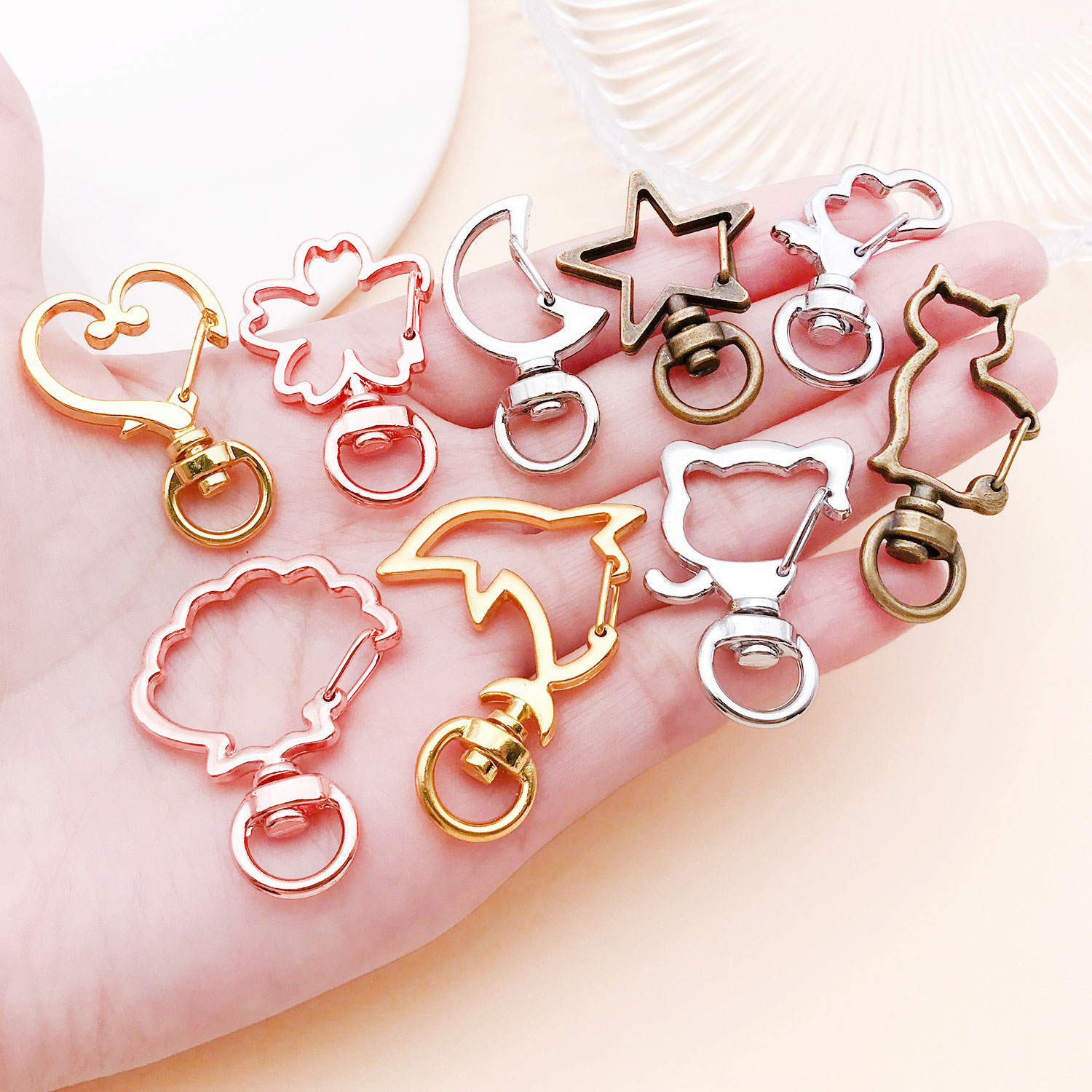5pcs/lot Heart Star Moon Cat D - Flower Supply review and price