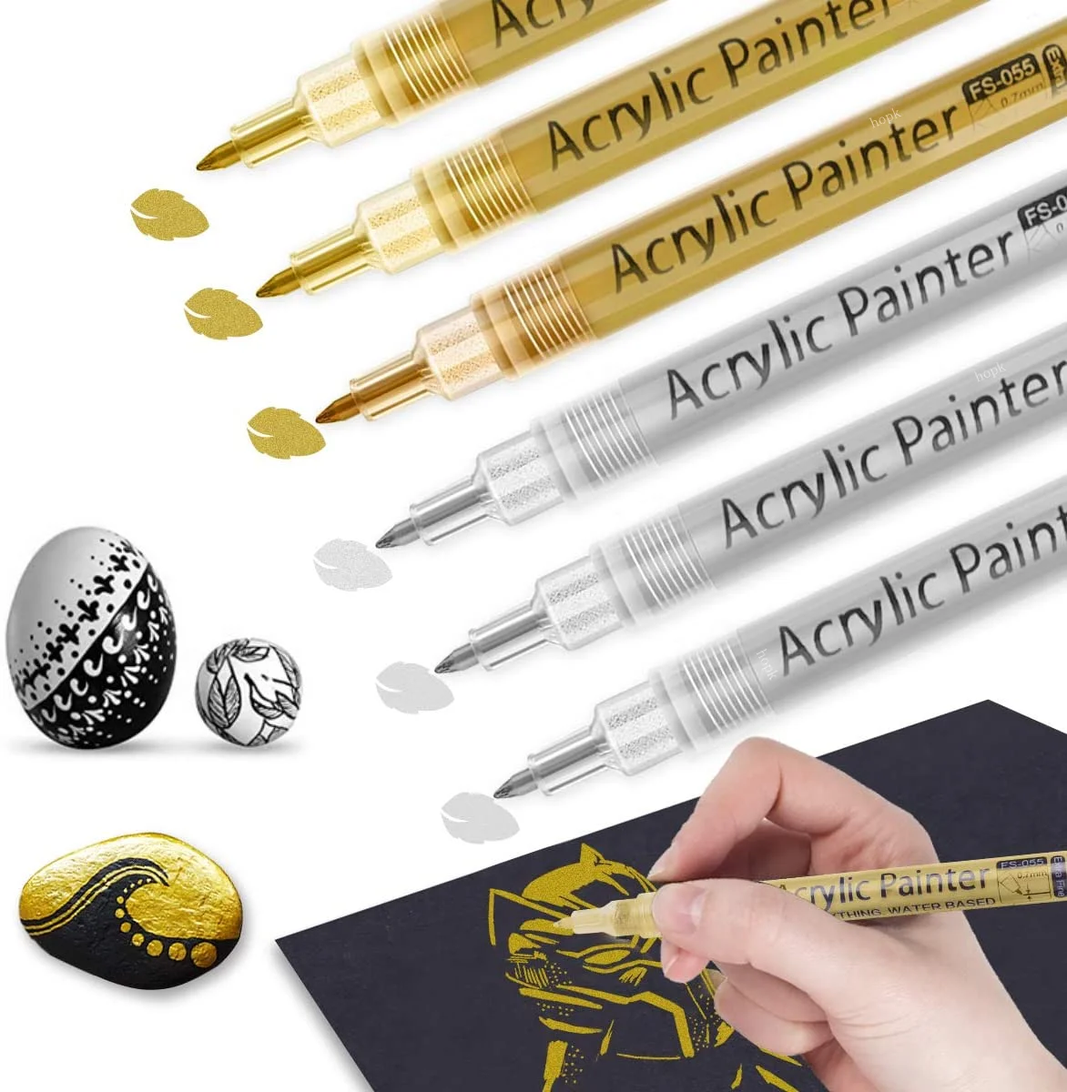 3Pcs/set White Acrylic Paint P - Copic Marker Classic review and price