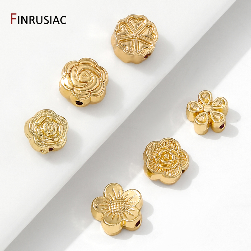 14K Gold Plated Brass Flower S - Flower Supply review and price