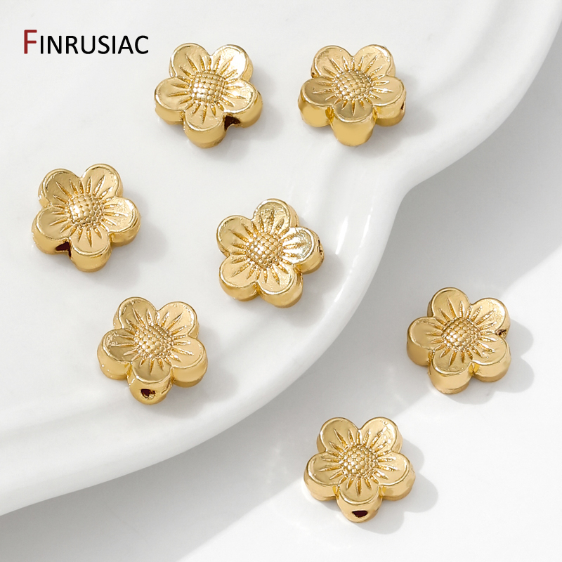 14K Gold Plated Brass Flower S - Flower Supply review and price