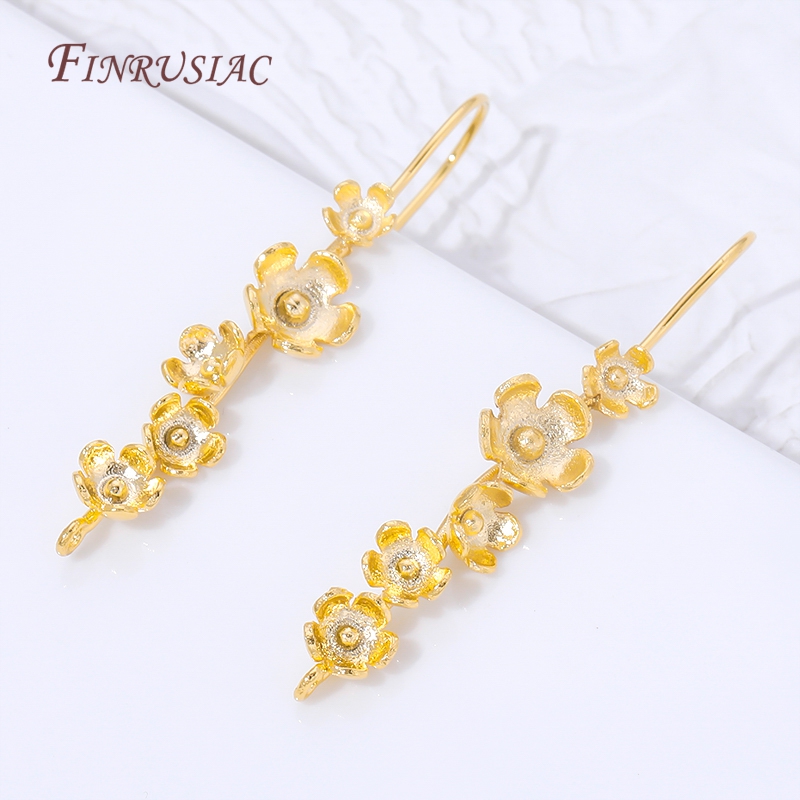 18K Gold Plated Flower Earring - Flower Supply review and price
