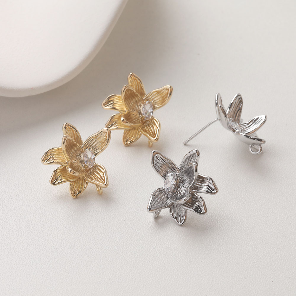4PCS Dainty Flower Ear Studs E - Flower Supply review and price